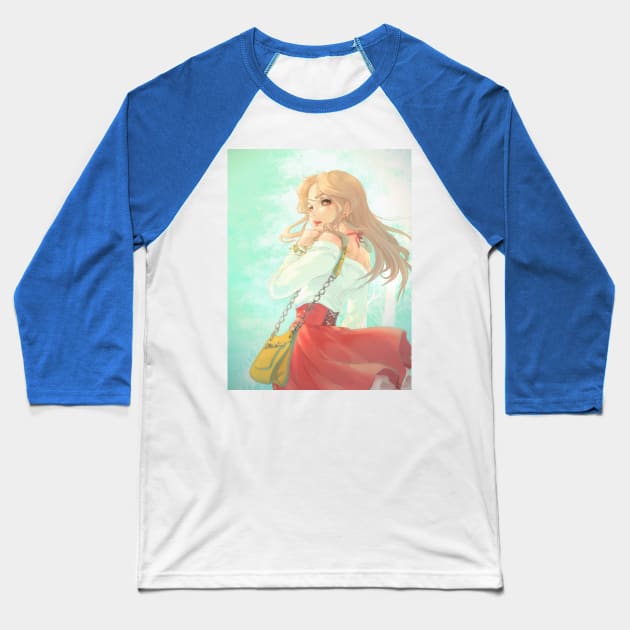 Paris Strawberry from Sticky Rice Baseball T-Shirt by ArashiC